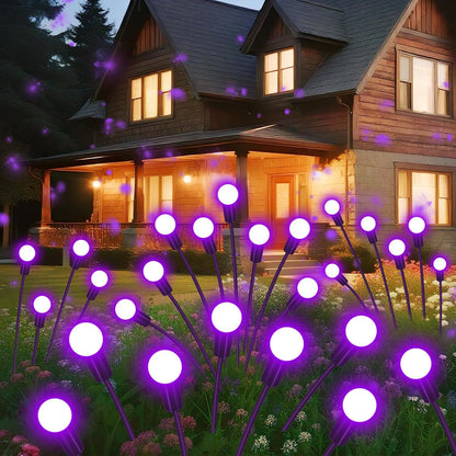 Solar firework starburst light, IP65 waterproof demonstration