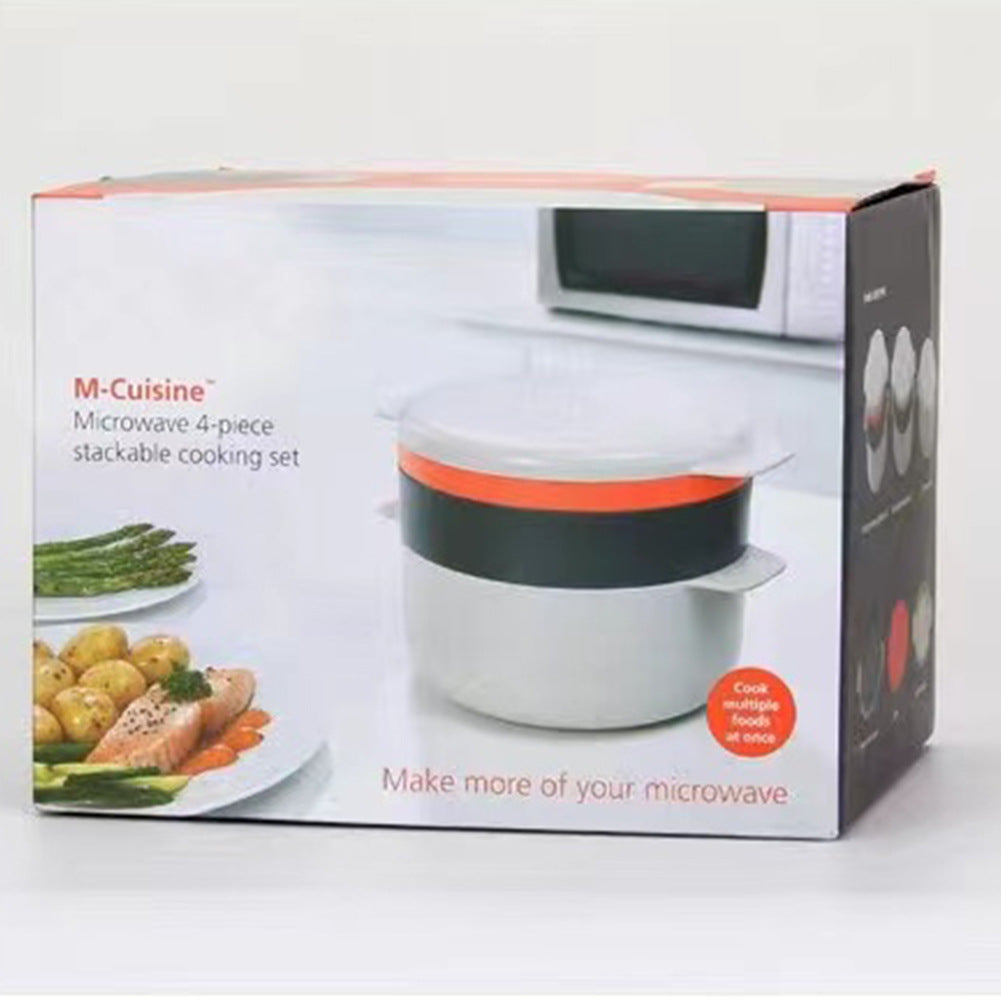 Microwave Steaming Container - Essential Kitchen Gadget for Healthy Cooking