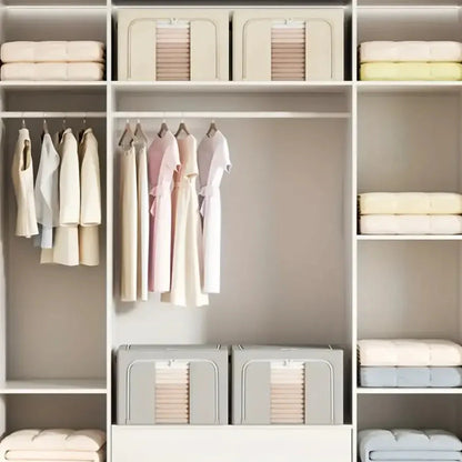 STACKABLE LINEN STORAGE BOXES