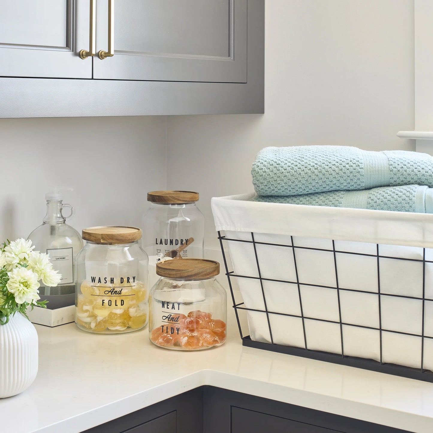 Stylish 60L Rectangular Steel Laundry Basket - Black & Natural Design for Adults