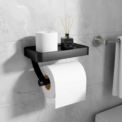 Wall-Mounted Toilet Paper Holder - Rolldock