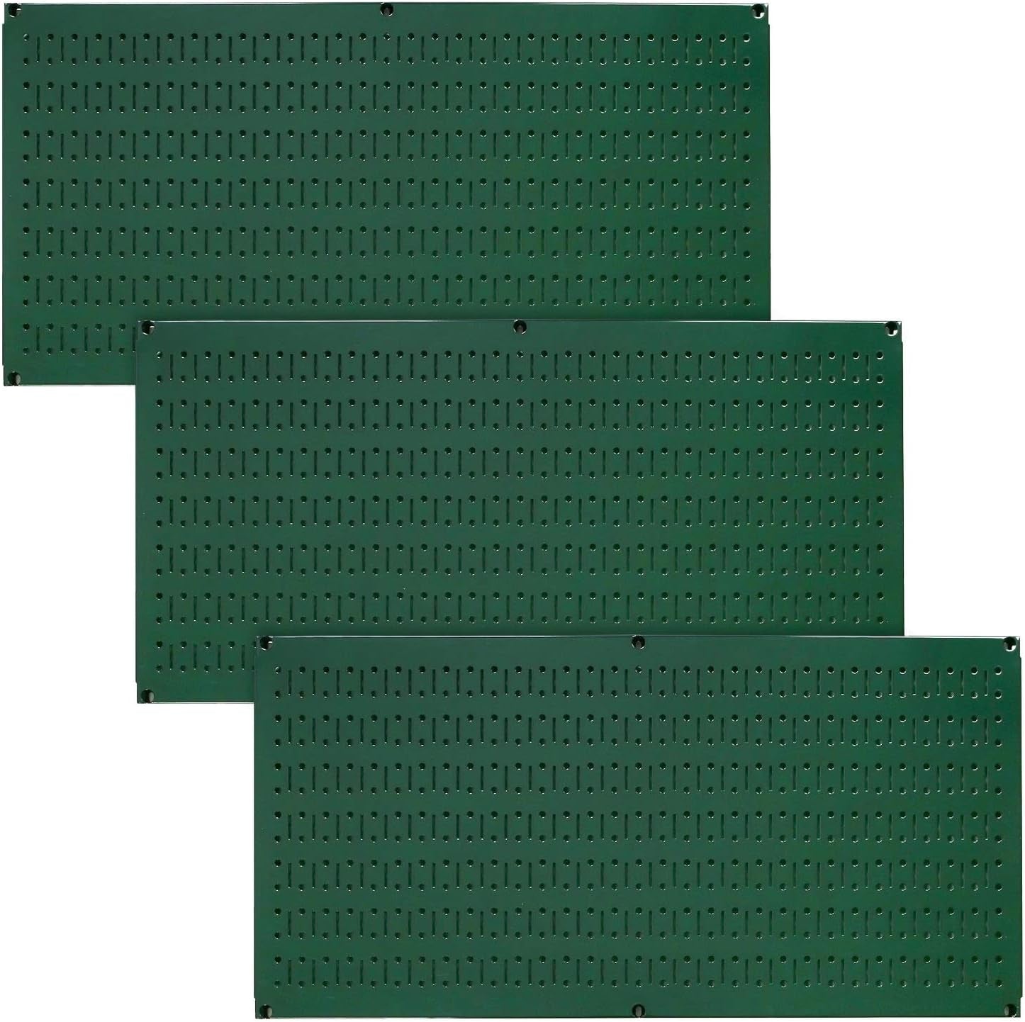 Wall Control Pegboard Value Pack - (3) Pack of Wall Control 16-Inch Tall X 32-Inch Wide Horizontal Metal Wallboards for Home & Garage Tool Storage Organization (Beige Pegboard)