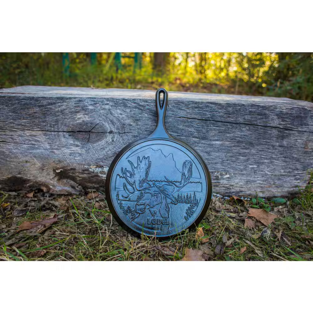 Wildlife Series 10.5 In. Cast Iron Moose Griddle