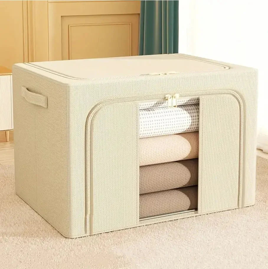 STACKABLE LINEN STORAGE BOXES