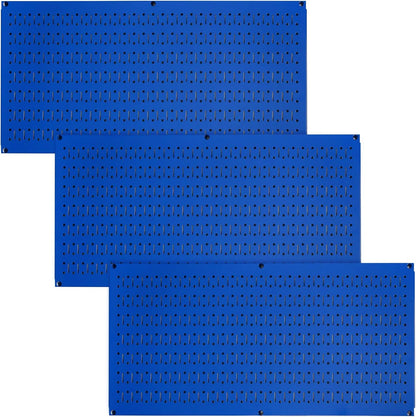Wall Control Pegboard Value Pack - (3) Pack of Wall Control 16-Inch Tall X 32-Inch Wide Horizontal Metal Wallboards for Home & Garage Tool Storage Organization (Beige Pegboard)