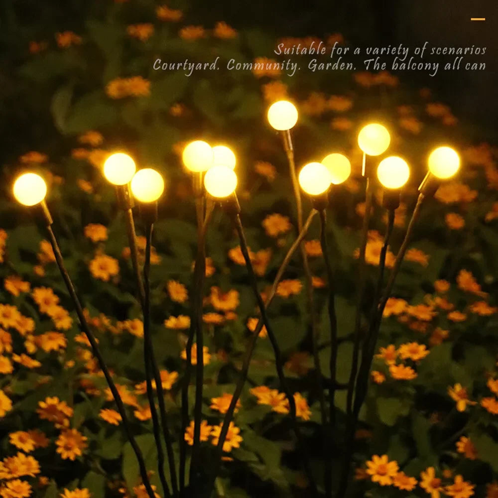 Solar Outdoor Lights Firefly Lights Courtyard Lights Villa Atmosphere Lights Garden Decoration Lights Waterproof Lawn Lights