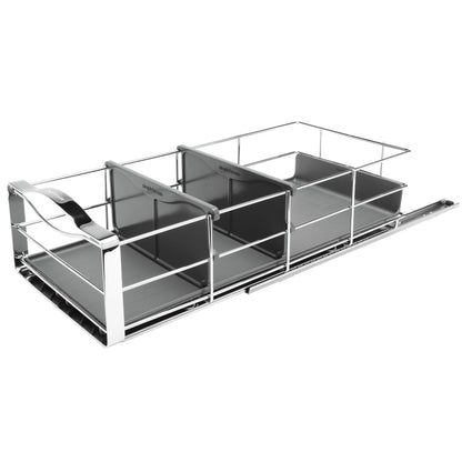 Simplehuman 9 Inch Pull-Out Kitchen Cabinet Organizer, Heavy-Gauge Steel Frame