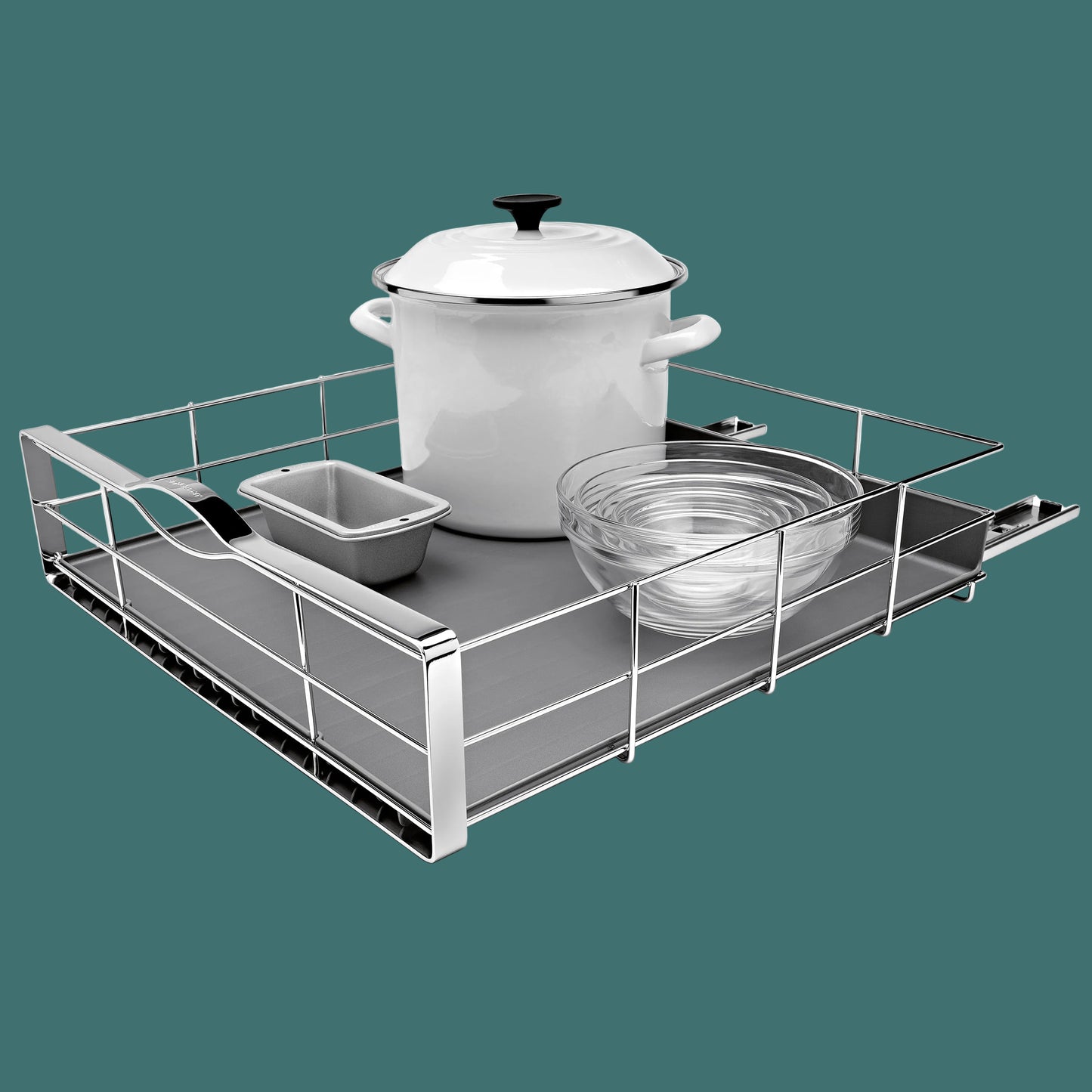 9 Inch Pull-Out Kitchen Cabinet Organizer, Heavy-Gauge Steel Frame