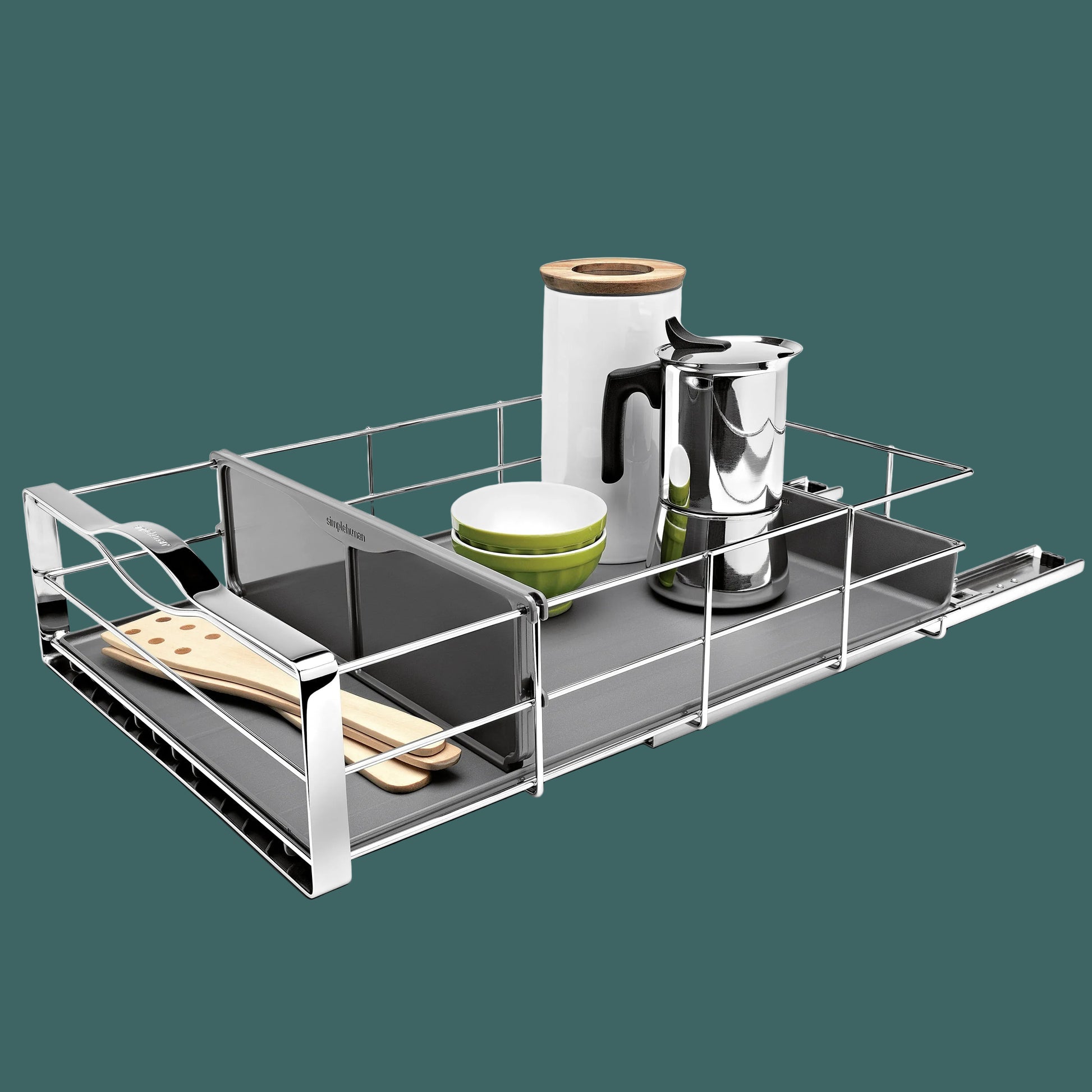 9 Inch Pull-Out Kitchen Cabinet Organizer, Heavy-Gauge Steel Frame