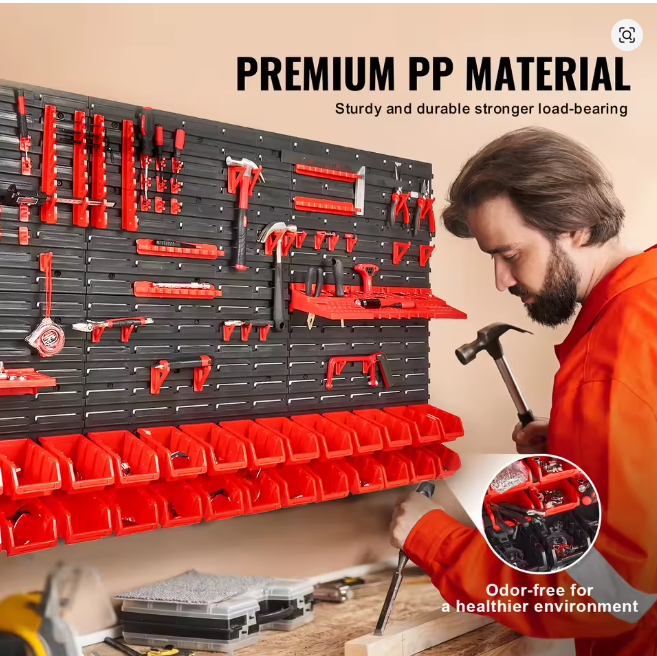 Transform Your Workshop with the Ultimate 30-Bin Wall Mounted Storage Solution!